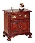 cherry nightstand doors