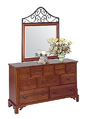 cherry triple dresser